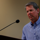 File photo of Georgia’s dimwitted Governor Brian Kemp on April 27, 2020.
